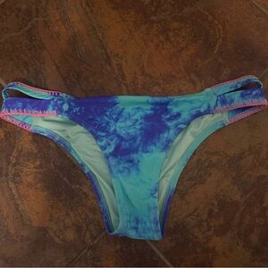 Shade & Shore Blue Tie Dye Bikini Bottoms